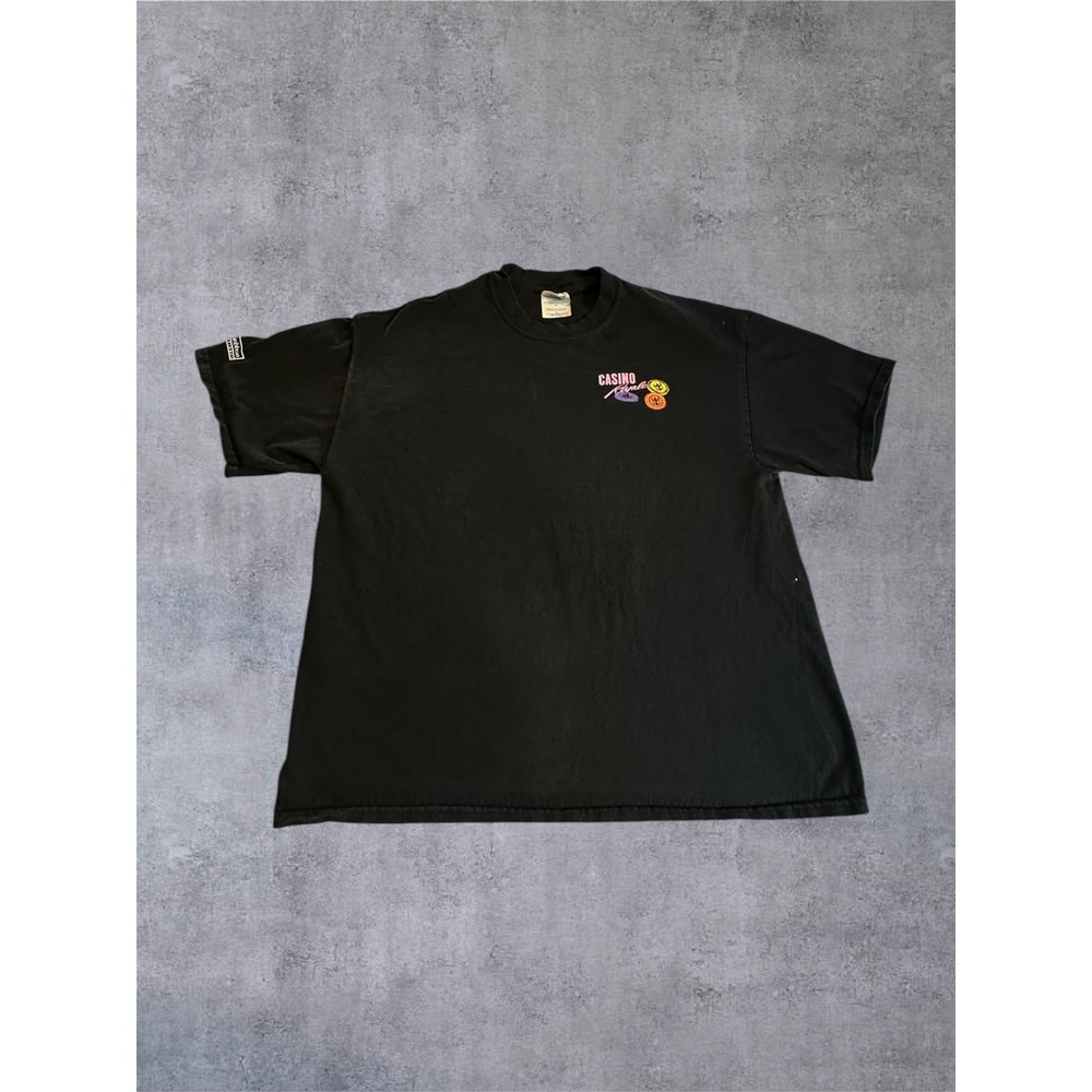 M&O Knits Casino Royale Royal Caribbean T-Shirt Mens XL Black Good Heavyweight